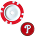 Officially Licensed Philadelphia Phillies Poker Chip Ball Marker