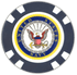 Officially Licensed U.S. Navy Poker Chip Ball Marker