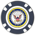 Officially Licensed U.S. Navy Poker Chip Ball Marker