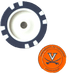 Officially Licensed Virginia Cavaliers Poker Chip Ball Marker