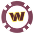 Officially Licensed Washington Commanders Poker Chip Ball Marker