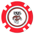 Officially Licensed Wisconsin Badgers Poker Chip Ball Marker
