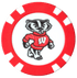 Officially Licensed Wisconsin Badgers Poker Chip Ball Marker