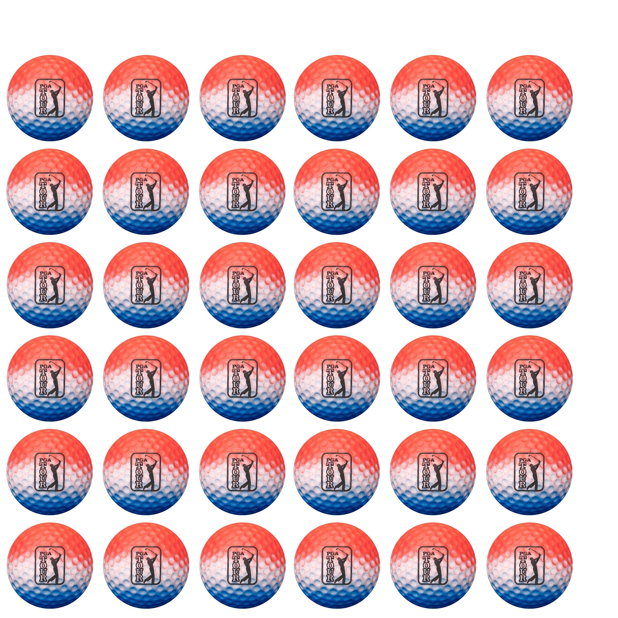 Golfgen™ PGA TOUR Ombre 36 Piece Foam Practice Golf Ball Set FT