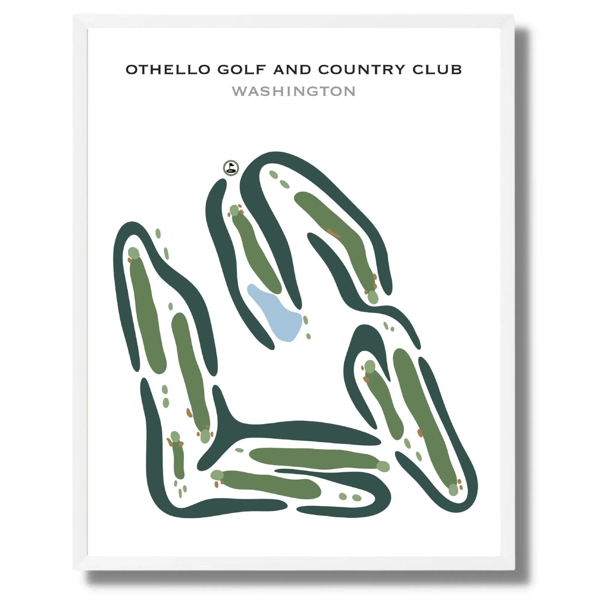 Othello Golf and Country Club, Washington - Printed Golf Courses