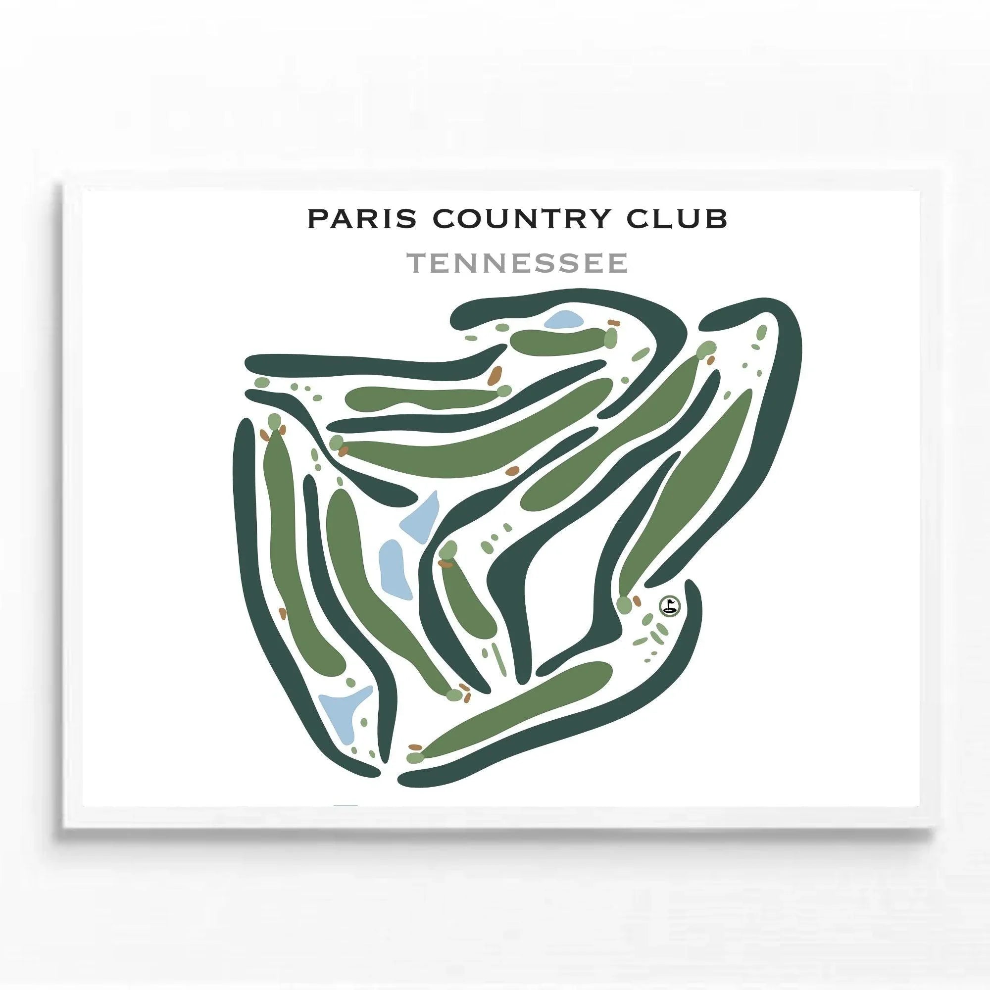 Paris Country Club, Tennessee - Printed Golf Courses