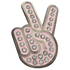 Peace Sign Hand Gesture Crystal Ball Marker &amp; Hat Clip by ReadyGOLF
