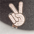 Peace Sign Hand Gesture Crystal Ball Marker &amp; Hat Clip by ReadyGOLF