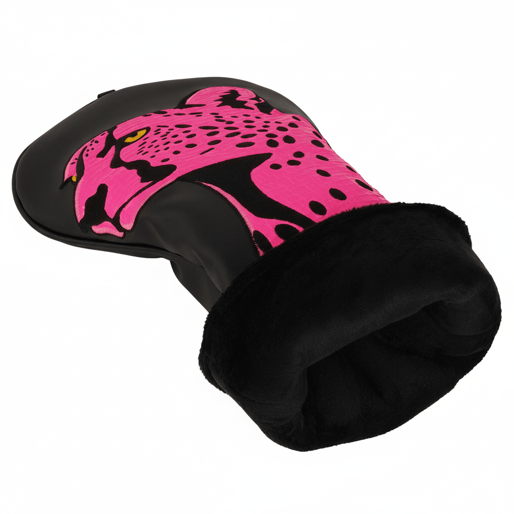Pink Leopard Driver Headcover – Bold Animal Print Golf Headcover