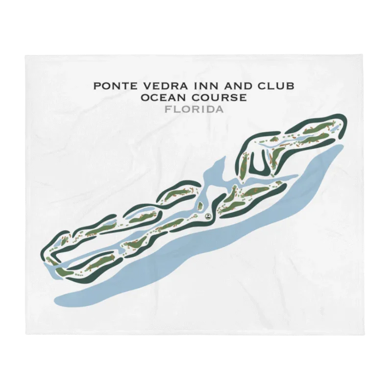 Ponte Vedra Inn & Club Ocean Course, Florida - Printed Golf Courses