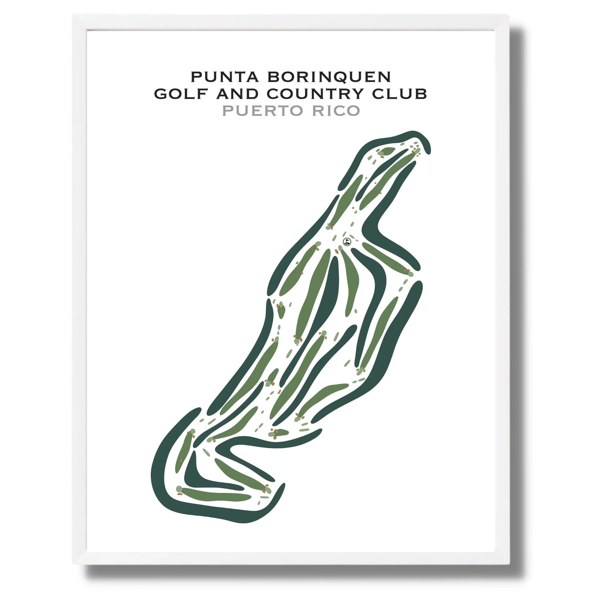 Punta Borinquen Golf & Country Club, Puerto Rico - Printed Golf Courses