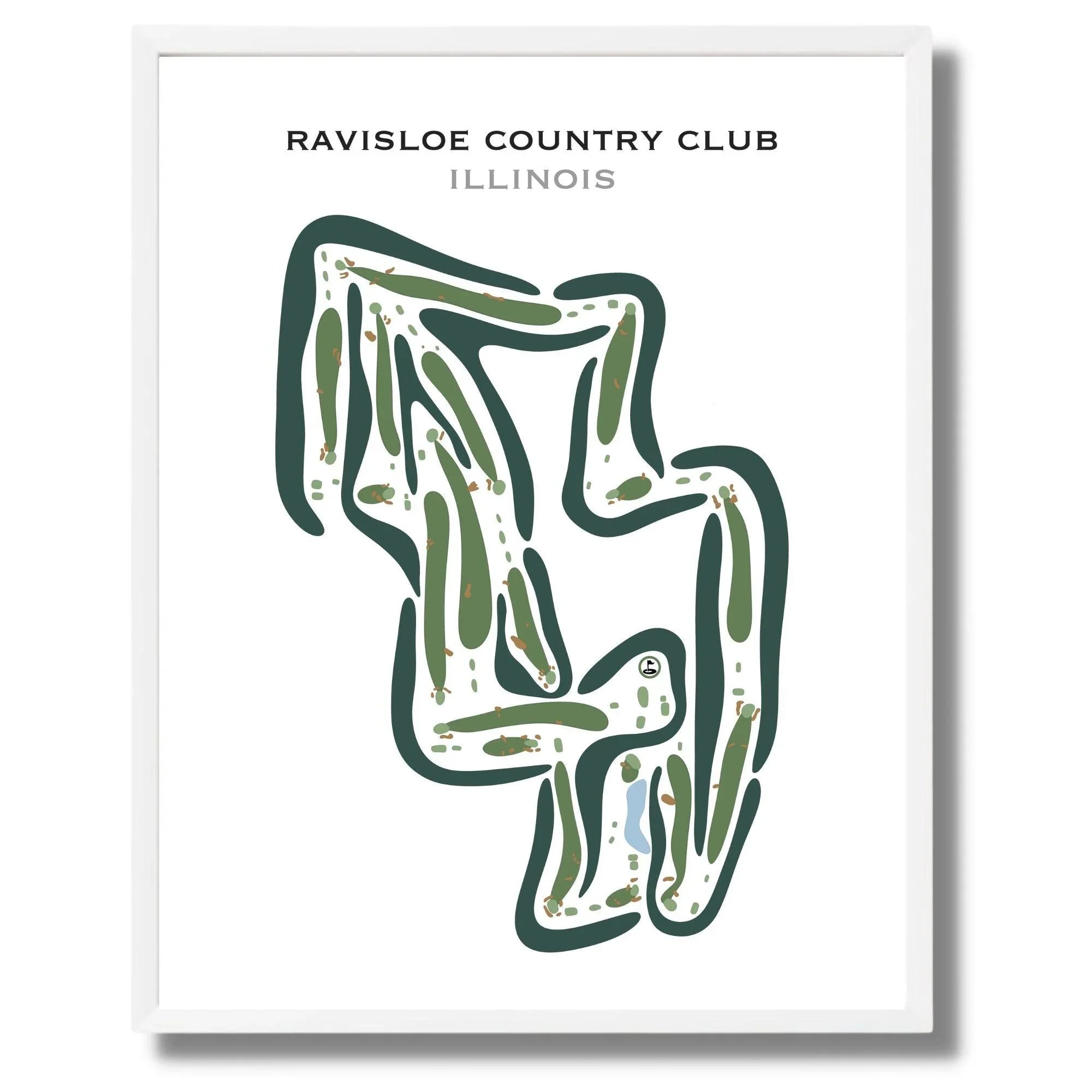 Ravisloe Country Club, Illinois - Printed Golf Courses