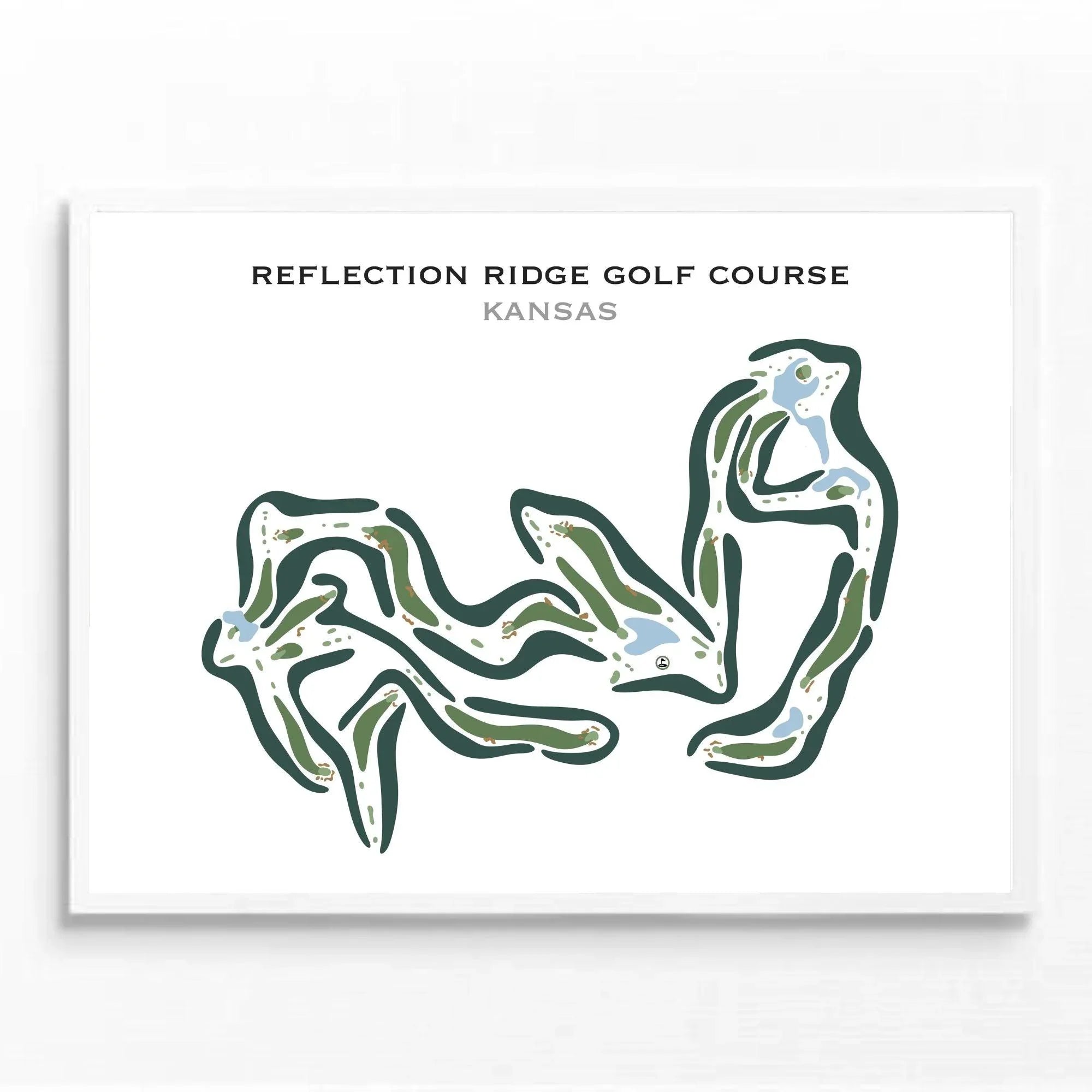 Reflection Ridge Golf Course, Kansas - Printed Golf Courses