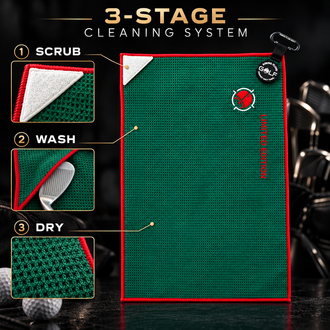 Reserve Evergreen Magnetic Golf Towel — Limited Edition
