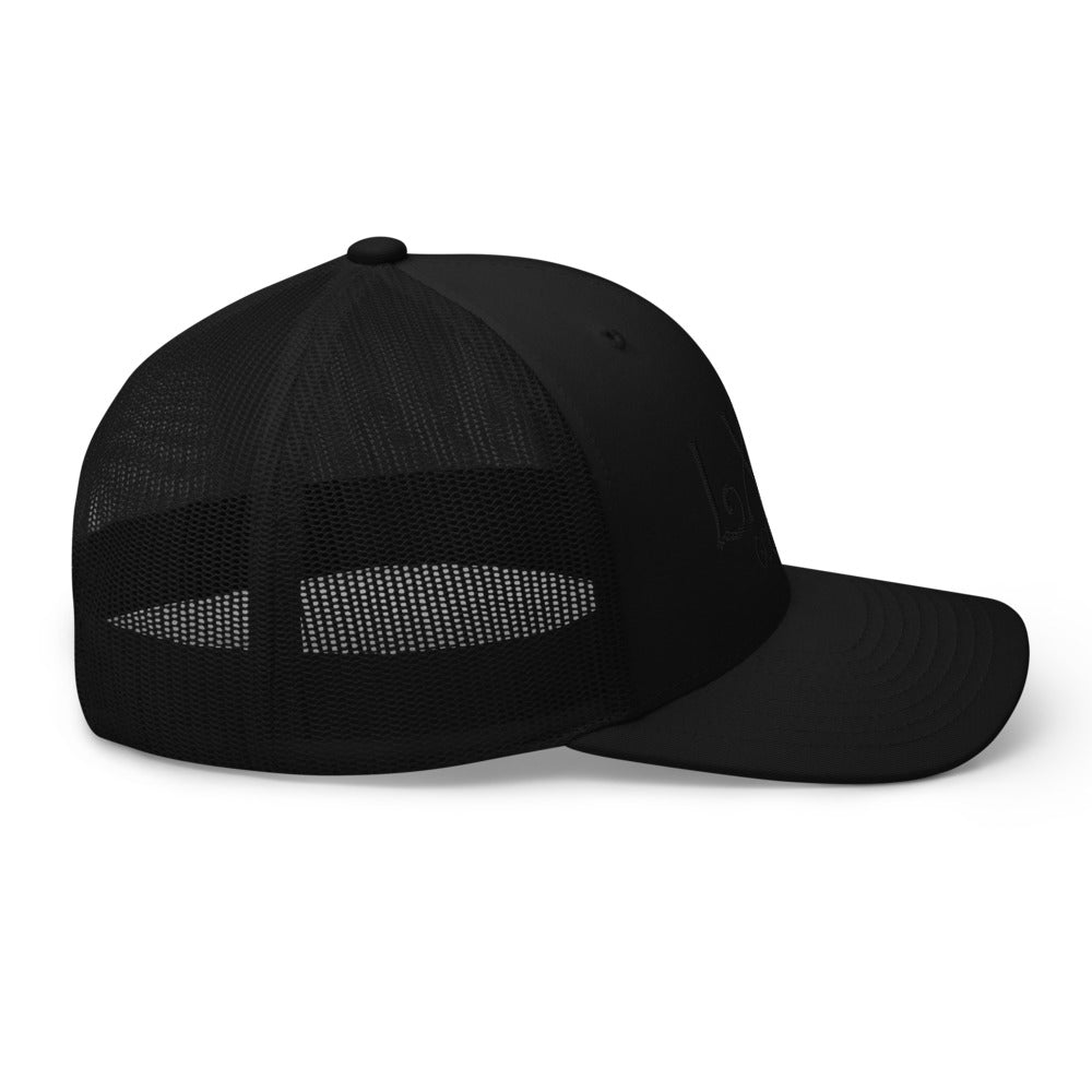 Curve Logo Trucker Cap - Black Logo