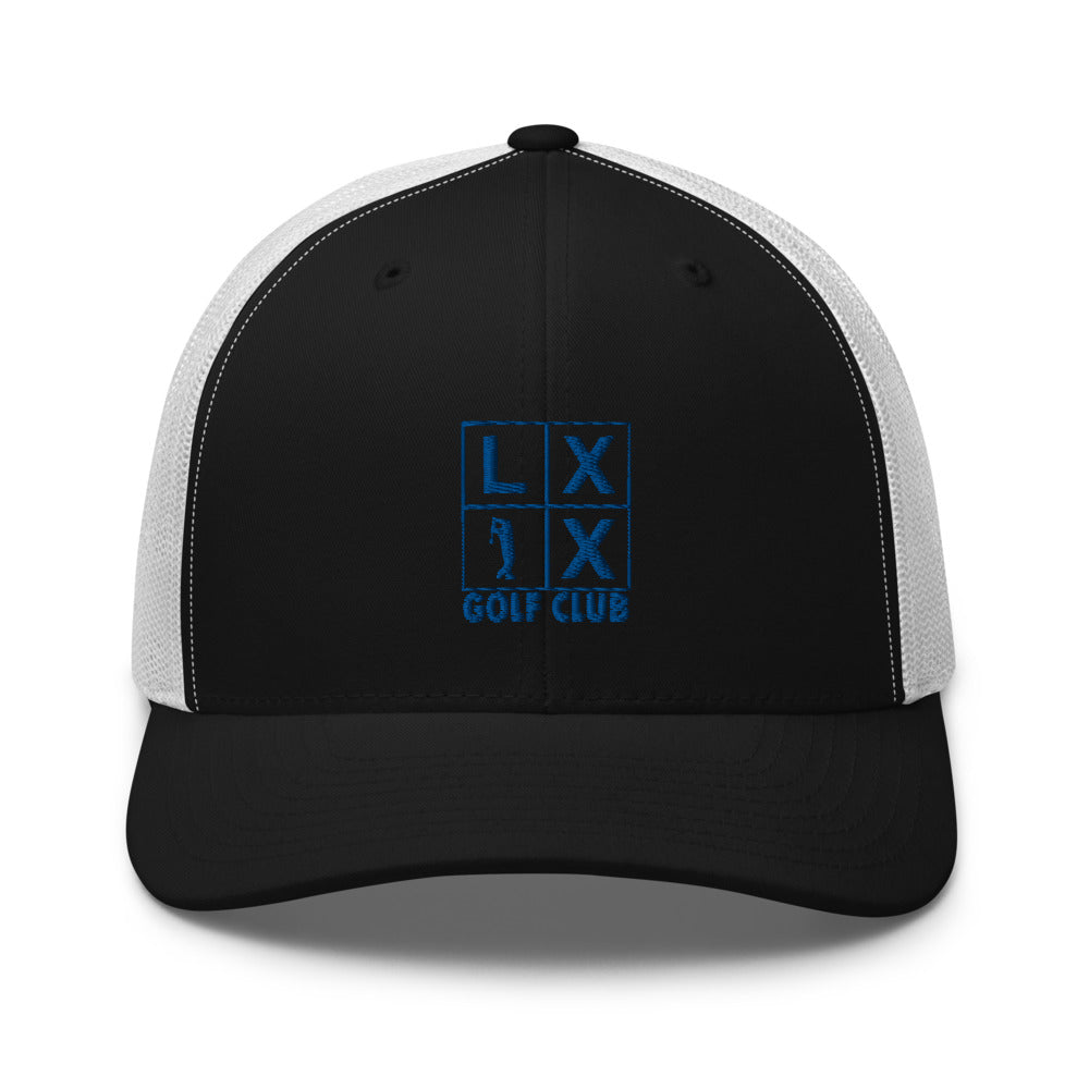 Four Box Logo Trucker Cap - Blue Logo