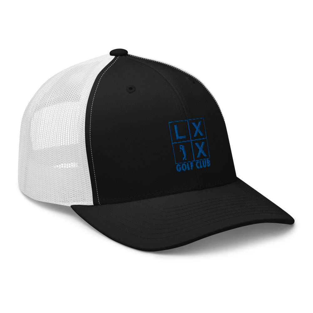 Four Box Logo Trucker Cap - Blue Logo