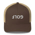 Upside Down Golf Trucker Cap - White Logo