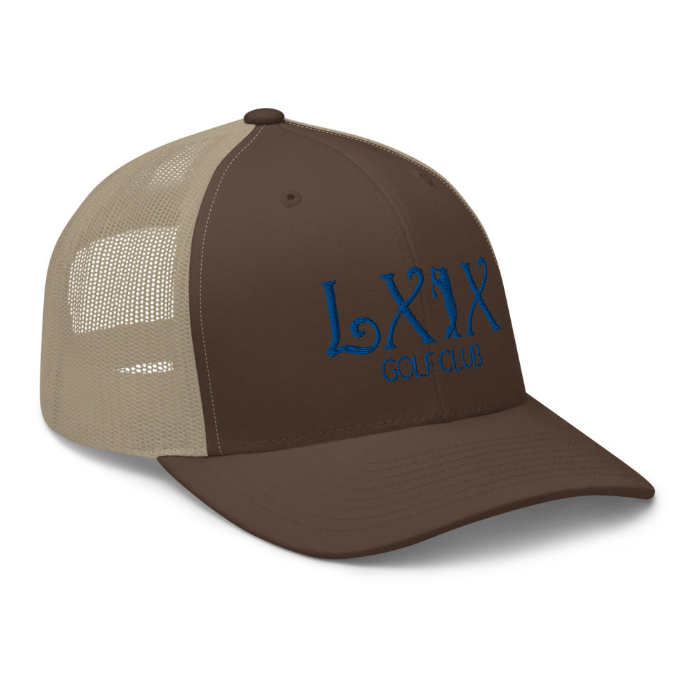 Curve Logo Trucker Cap - Blue Logo