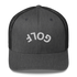 Upside Down Golf Arch Trucker Cap