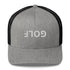 Upside Down Golf Trucker Cap - White Logo