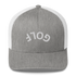 Upside Down Golf Arch Trucker Cap