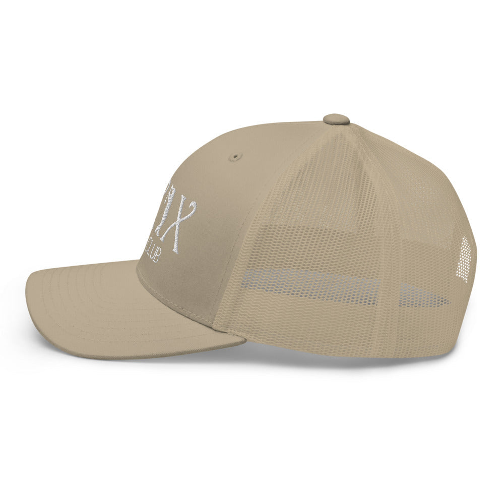 Curve Logo Trucker Cap - White Logo