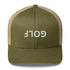 Upside Down Golf Trucker Cap - White Logo