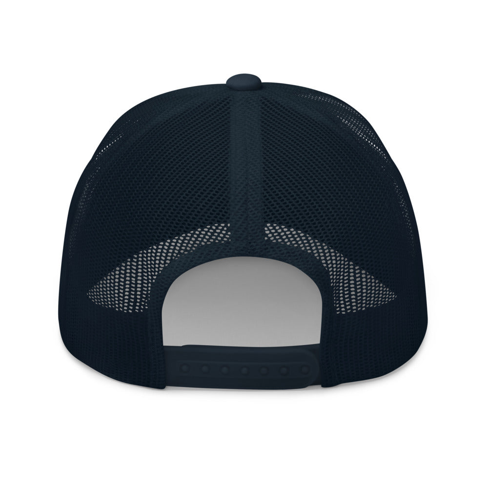 Curve Logo Trucker Cap - Red Logo