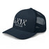 Curve Logo Trucker Cap - White Logo