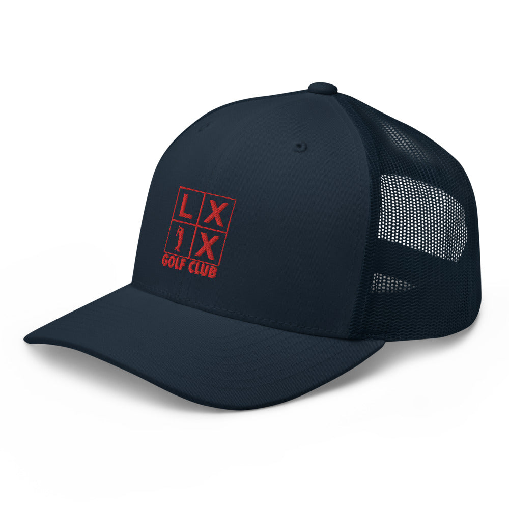 Four Box Logo Trucker Cap - Red Logo