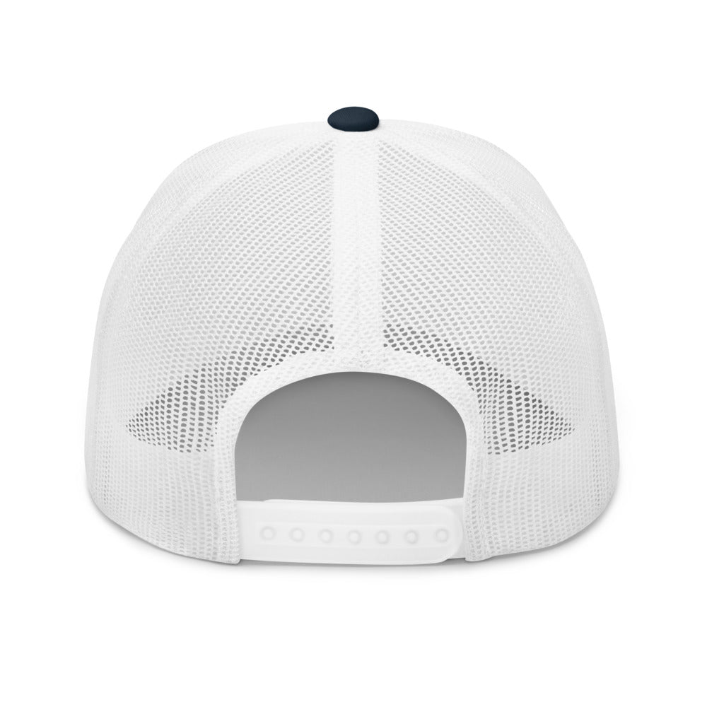 Curve Logo Trucker Cap - Blue Logo