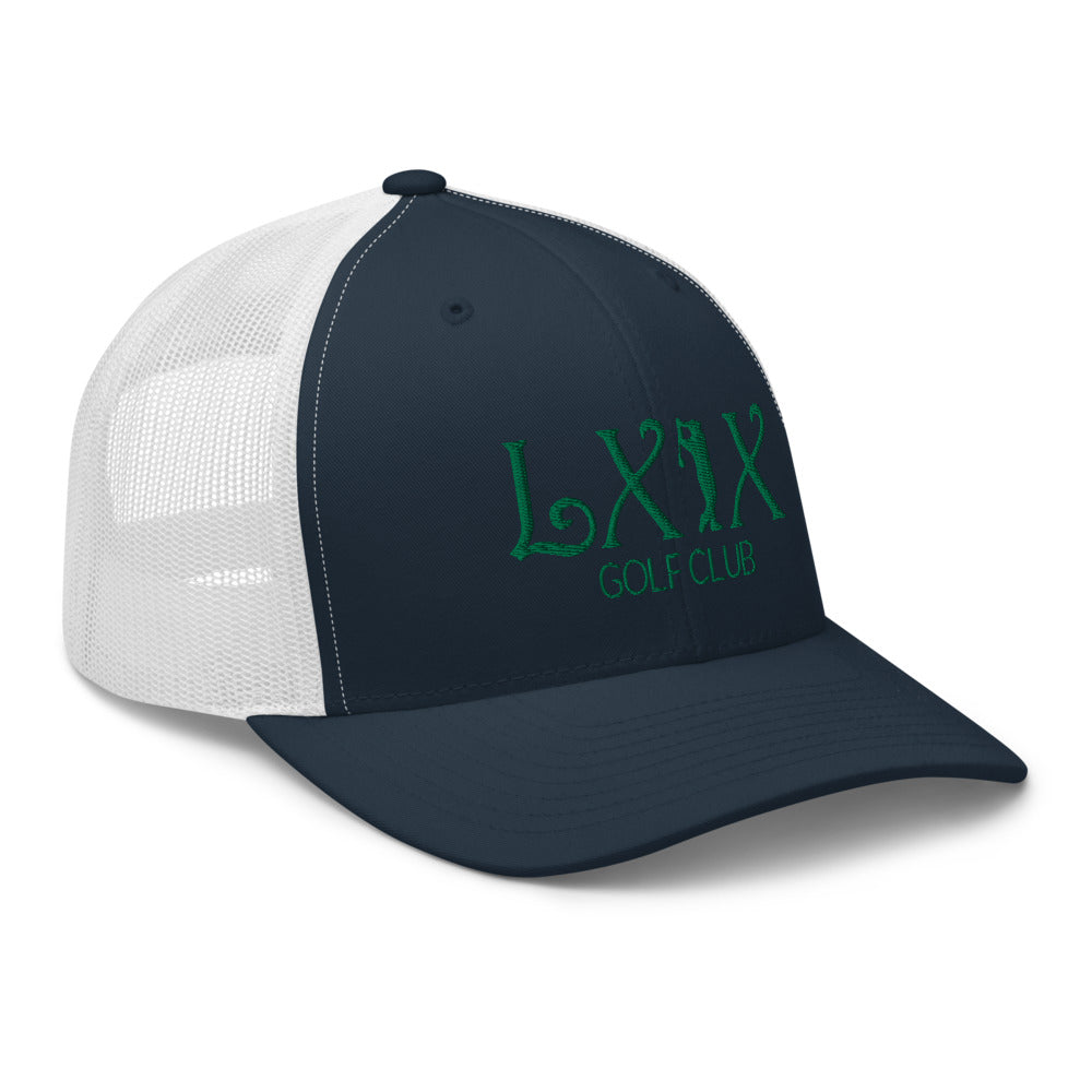 Curve Logo Trucker Cap - Green Logo