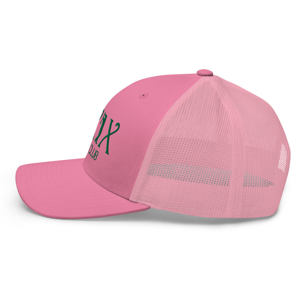 Curve Logo Trucker Cap - Green Logo