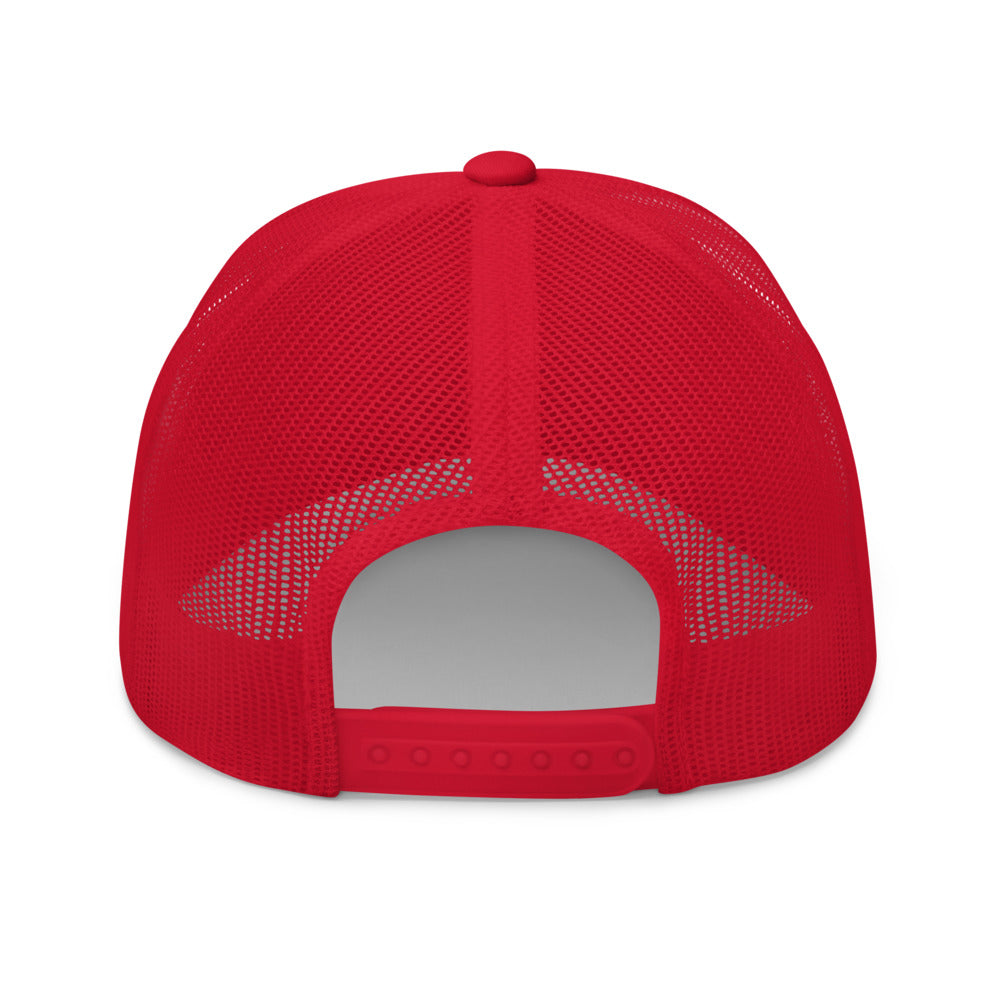 Four Box Logo Trucker Cap - Red Logo