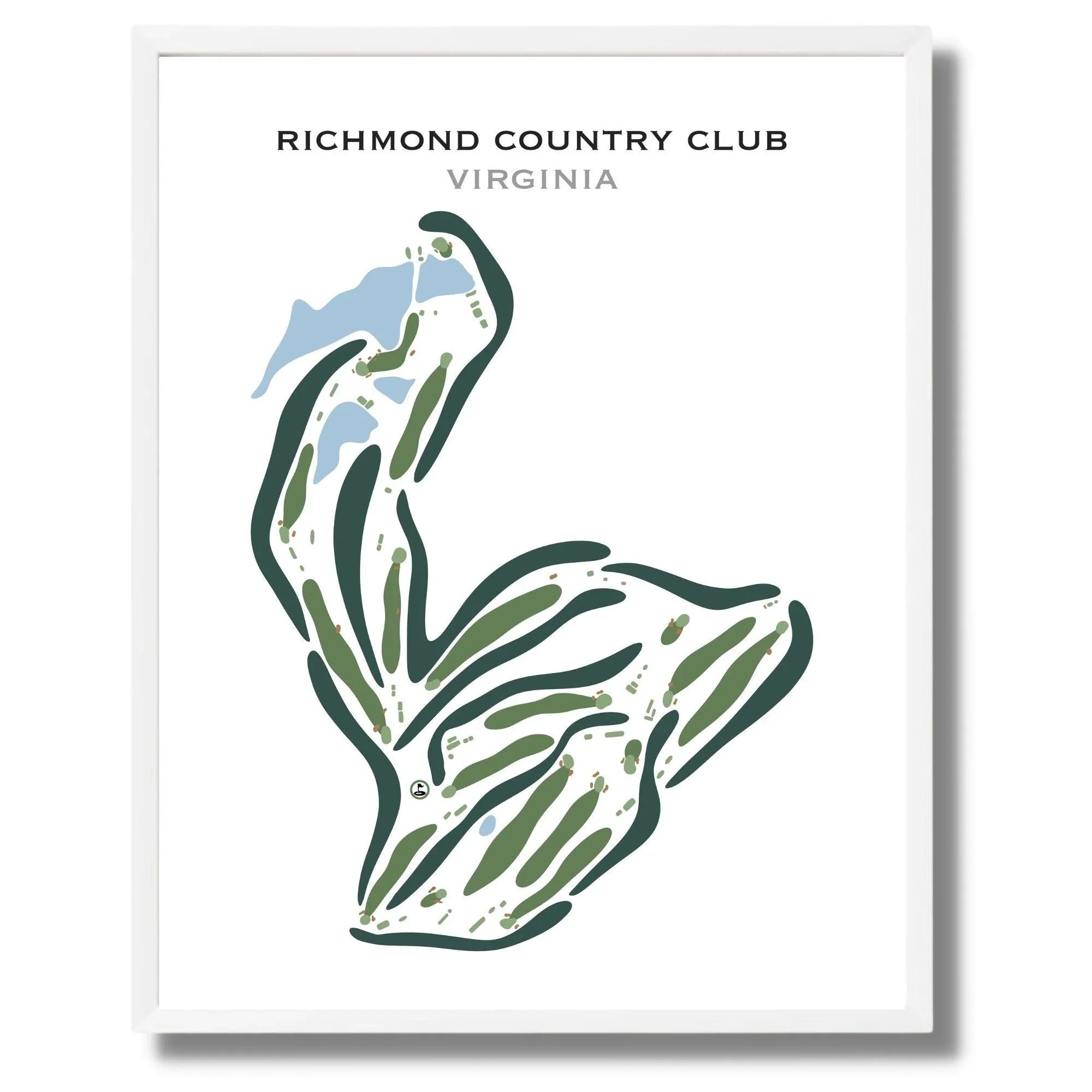 Richmond Country Club, Virginia - Printed Golf Courses