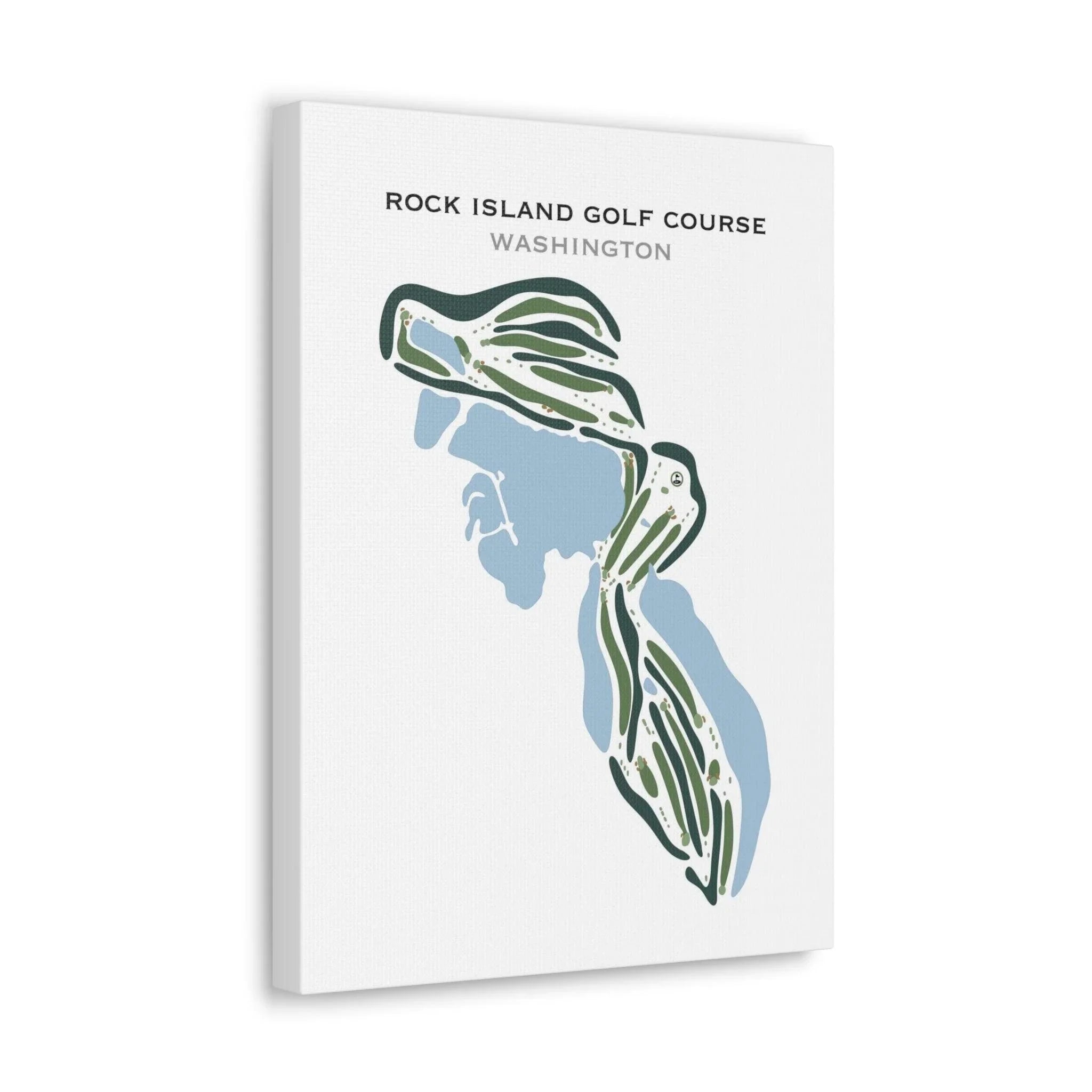 Rock Island Golf Course, Washington - Printed Golf Courses