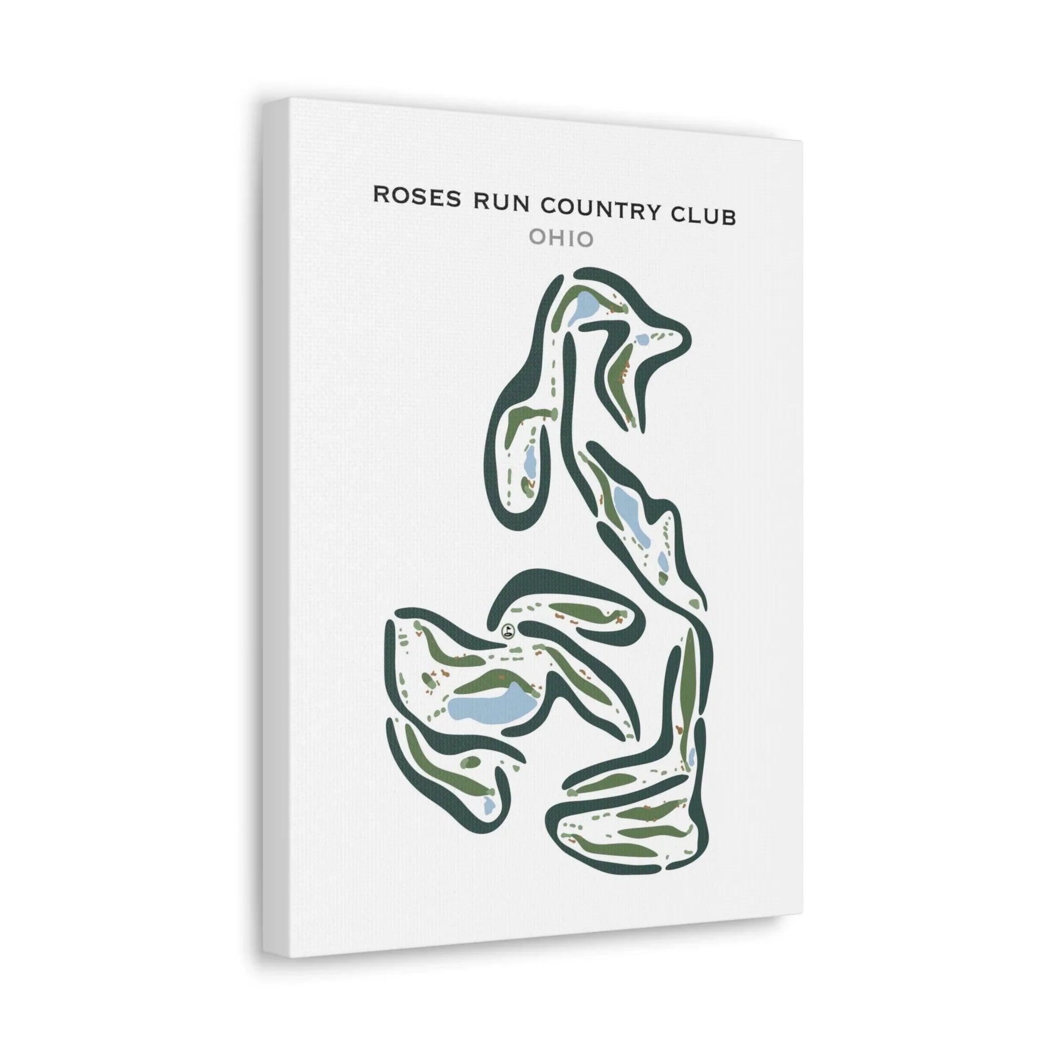 Roses Run Country Club, Ohio - Printed Golf Courses