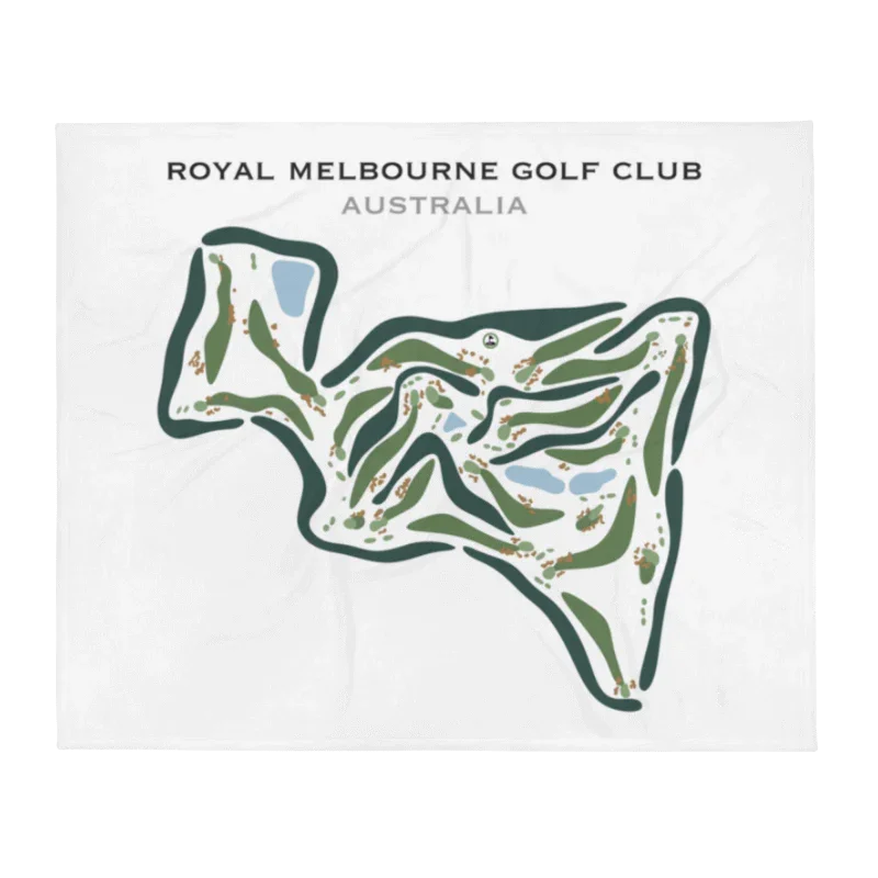 Royal Melbourne Golf Club, Australia - Printed Golf Courses