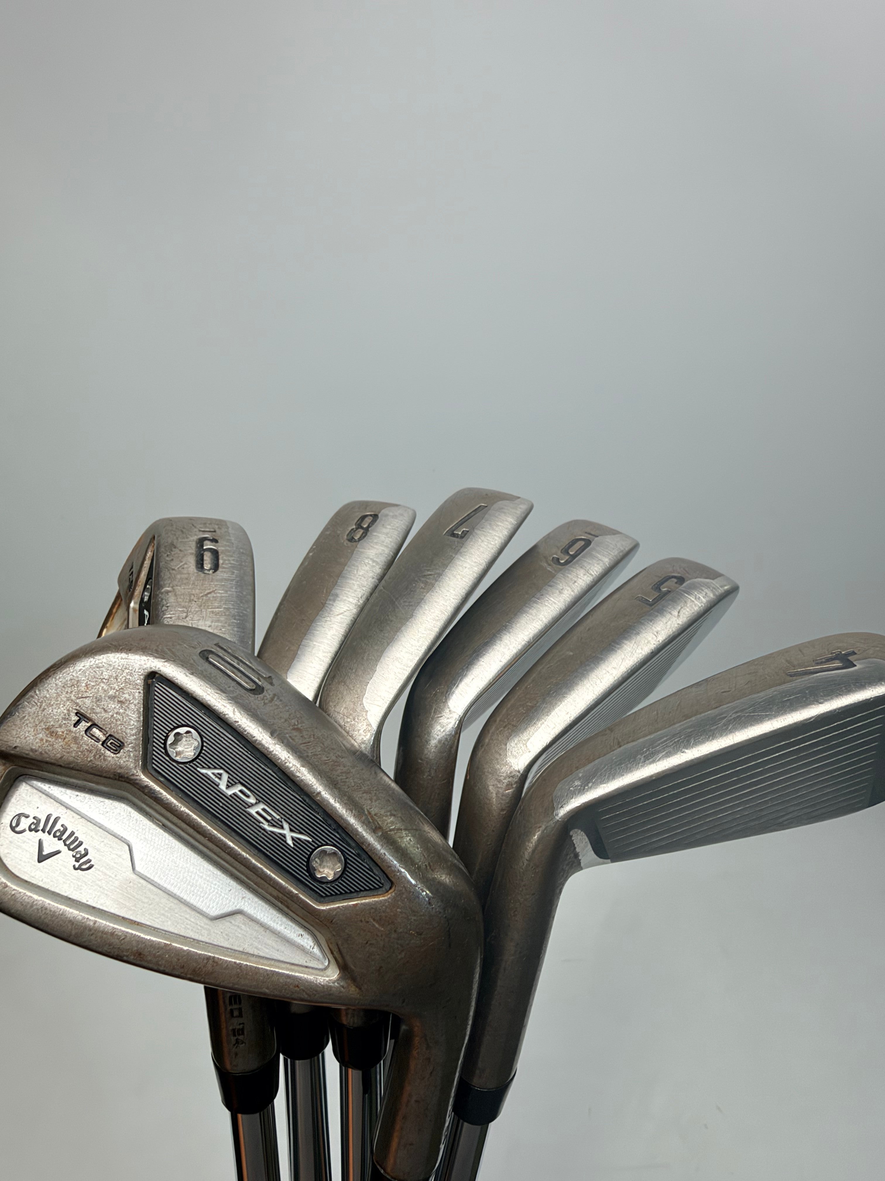 Callaway Apex TCB 2024 Raw Irons 4-10 PW RH DG Tour Issue X100 X-Stiff