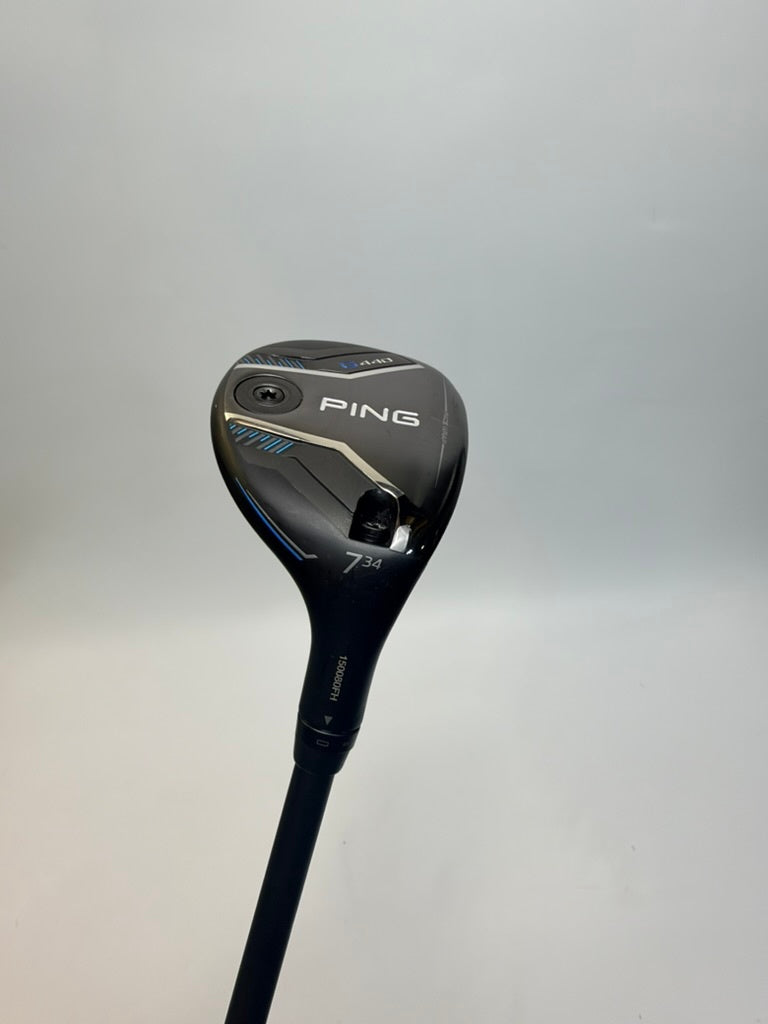 PING G440 7 Hybrid 34° RH ALTA CB Blue 70g Senior Winn Master Wrap