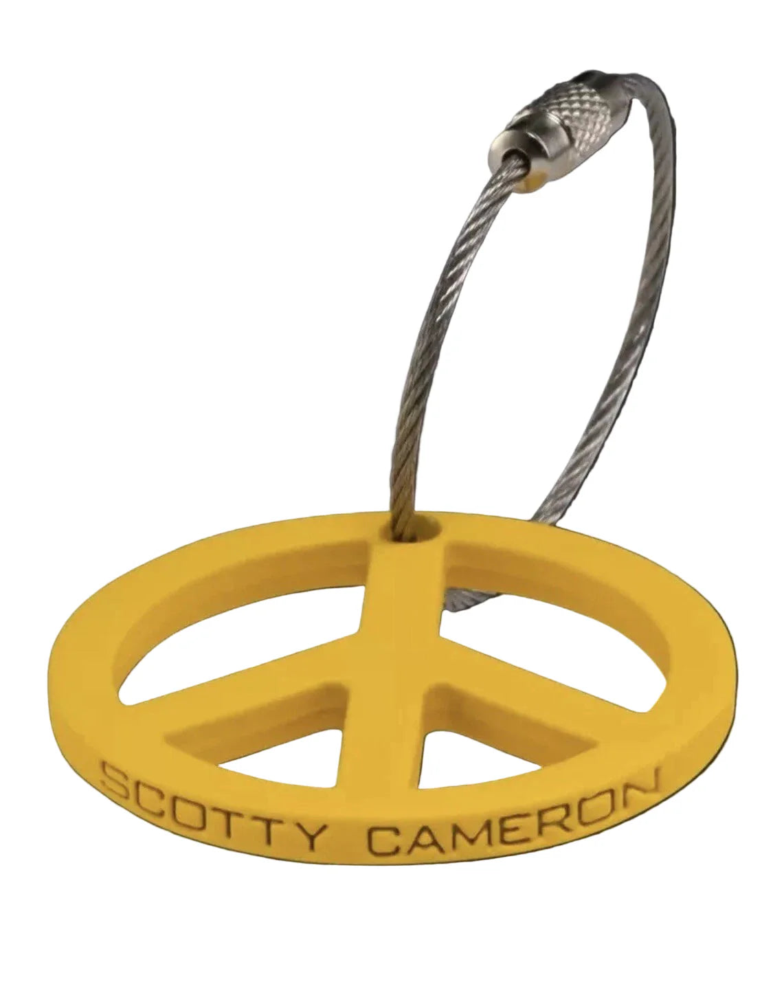 Scotty Cameron 2024 Peace Sign Key FOB - Yellow