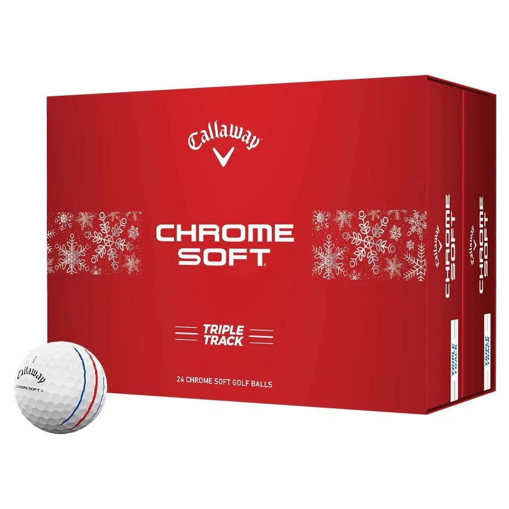Callaway Chrome Soft 2024 Triple Track Holiday 2 Dozen Golf Balls