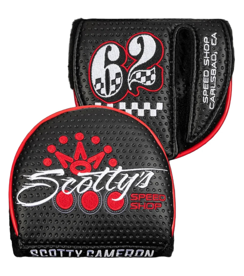Scotty Cameron Black Scotty's Speed Blur Mid-Round Mallet Putter Headcover Left Hand