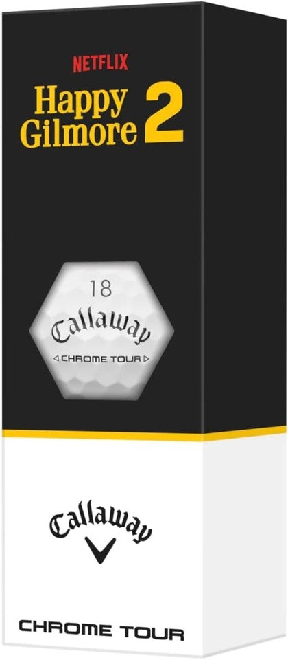 Callaway Chrome Tour Happy Gilmore 2 "Just Tap It In" Golf Balls
