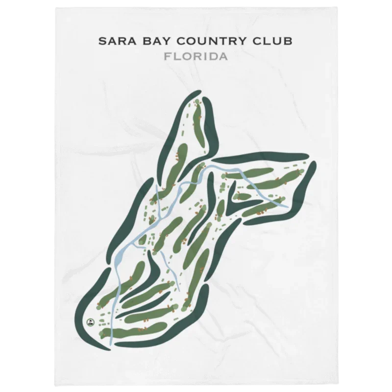 Sara Bay Country Club, Florida - Printed Golf Courses