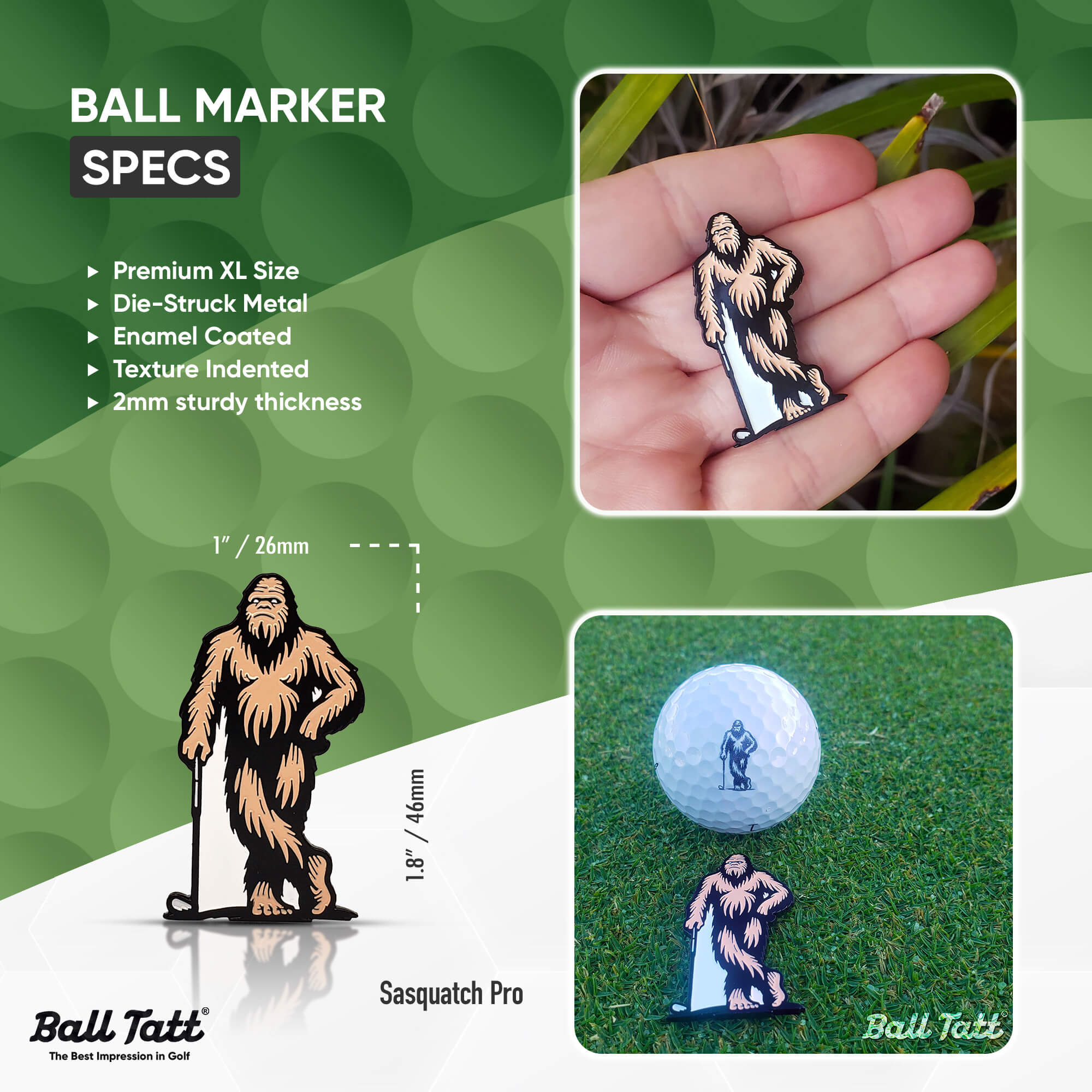 Sasquatch Hat Clip Set