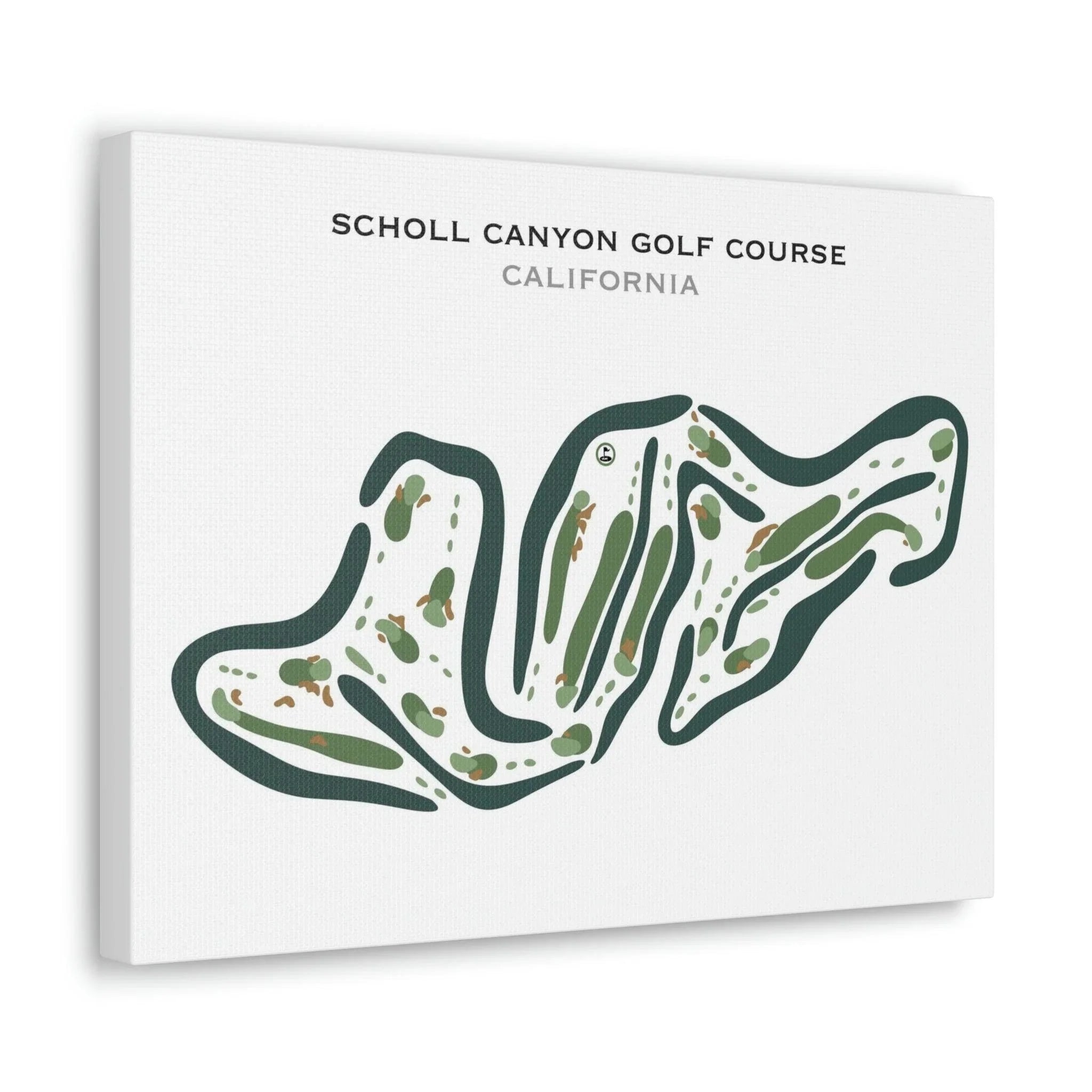 Scholl Canyon Golf Course, California - Printed Golf Courses