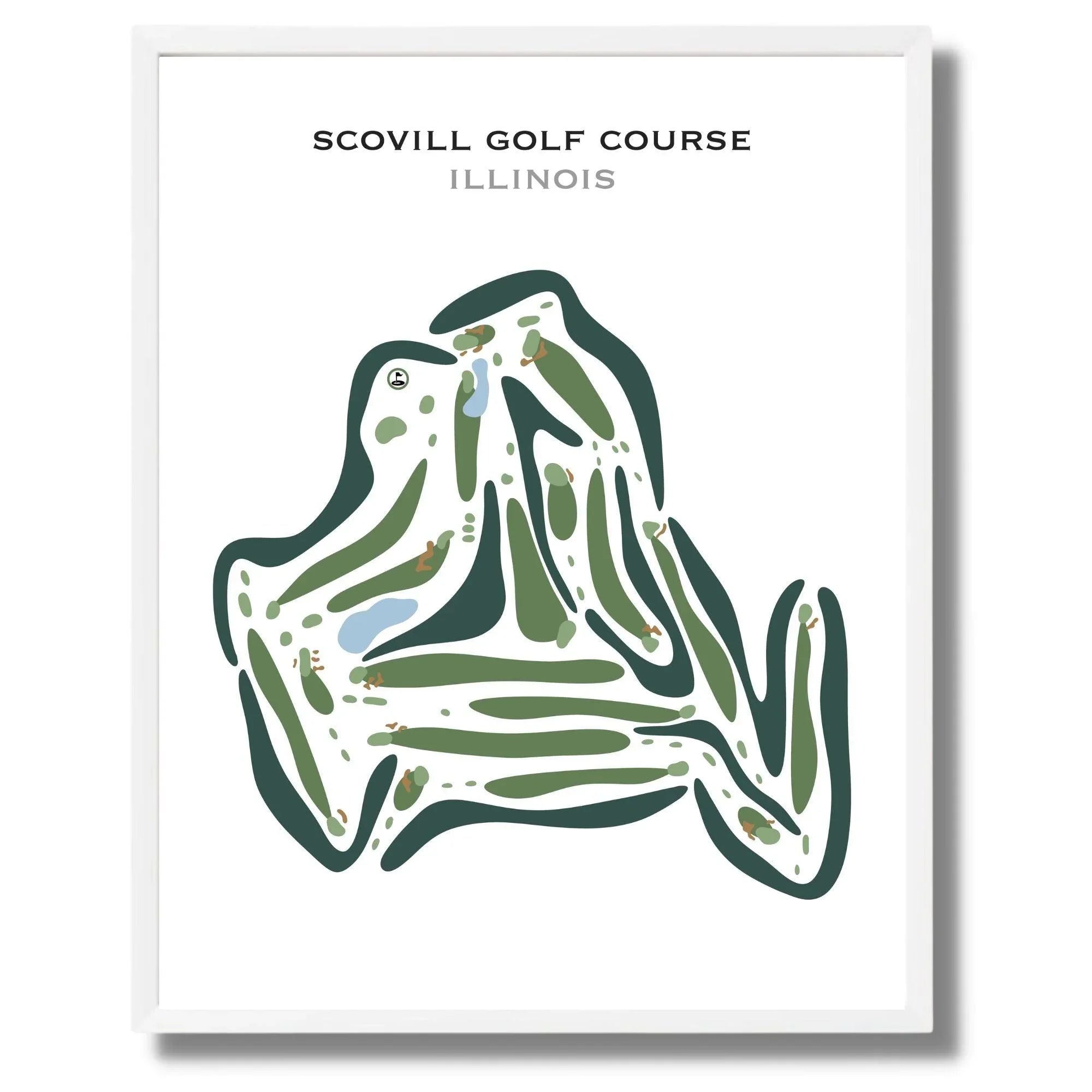Scovill Golf Course, Illinois - Printed Golf Courses