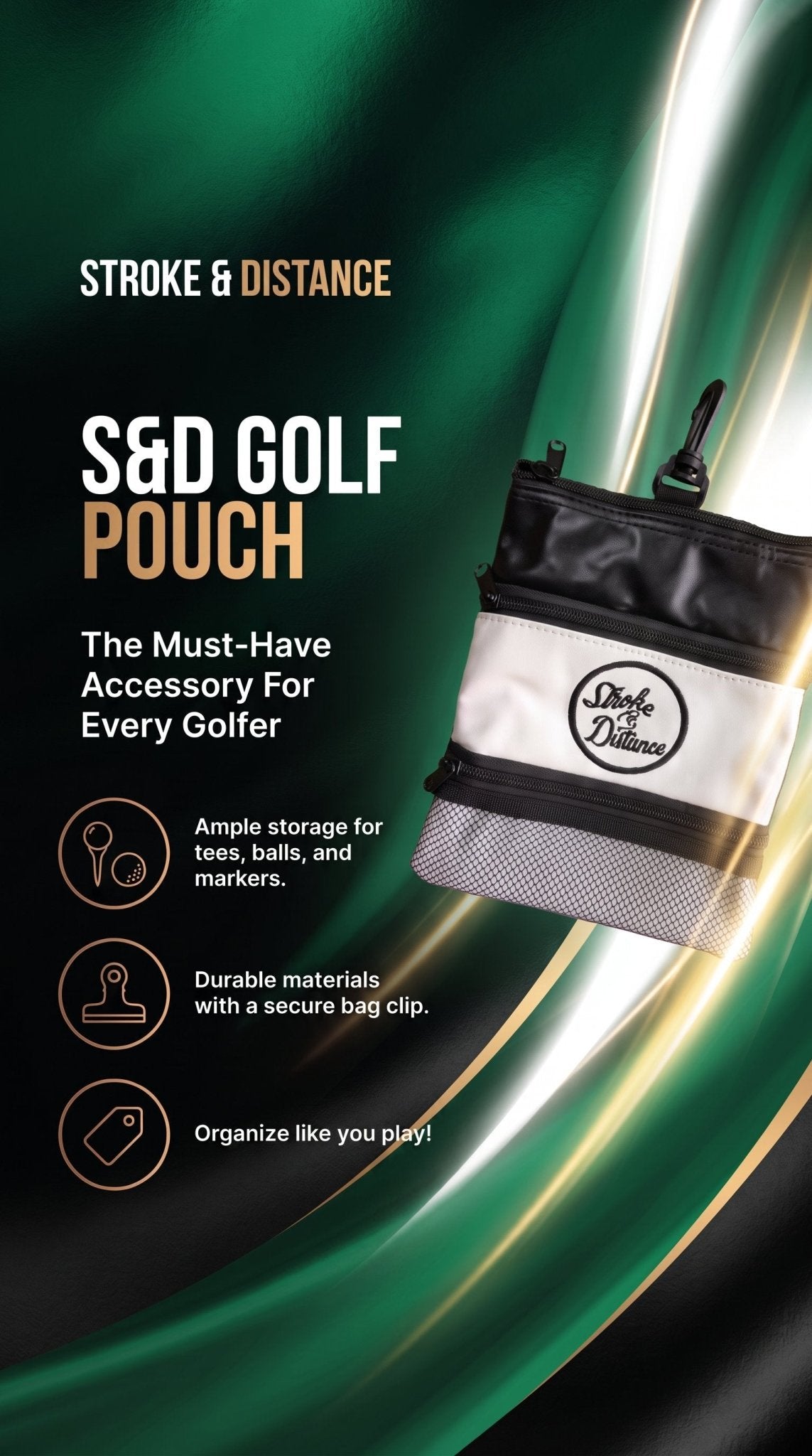 S&D Golf Pouch On-the-Go Solution for Your Golfing Essentials